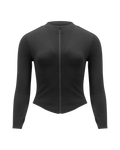 Empower Seamless Vest Jet Black front view - Catar Cottega