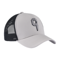 C cap grey black mesh Black front view - Catar Cottega