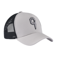 C cap grey black mesh