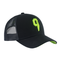 C cap black neon mesh