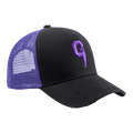 C logo cap purple black - Front view | Catar Cottega