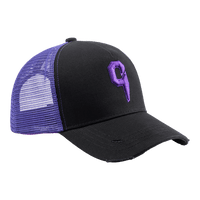 C logo cap purple black