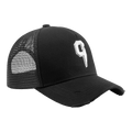 C logo cap full black white