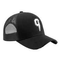 C logo cap full black white