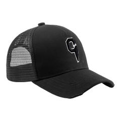 C logo cap full black white outlined