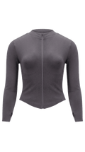 Empower Seamless Vest Graphite Grey front view - Catar Cottega