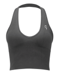 Empower Seamless Top Graphite Grey front view - Catar Cottega