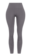 Empower Seamless Leggings Graphite Grey front view - Catar Cottega