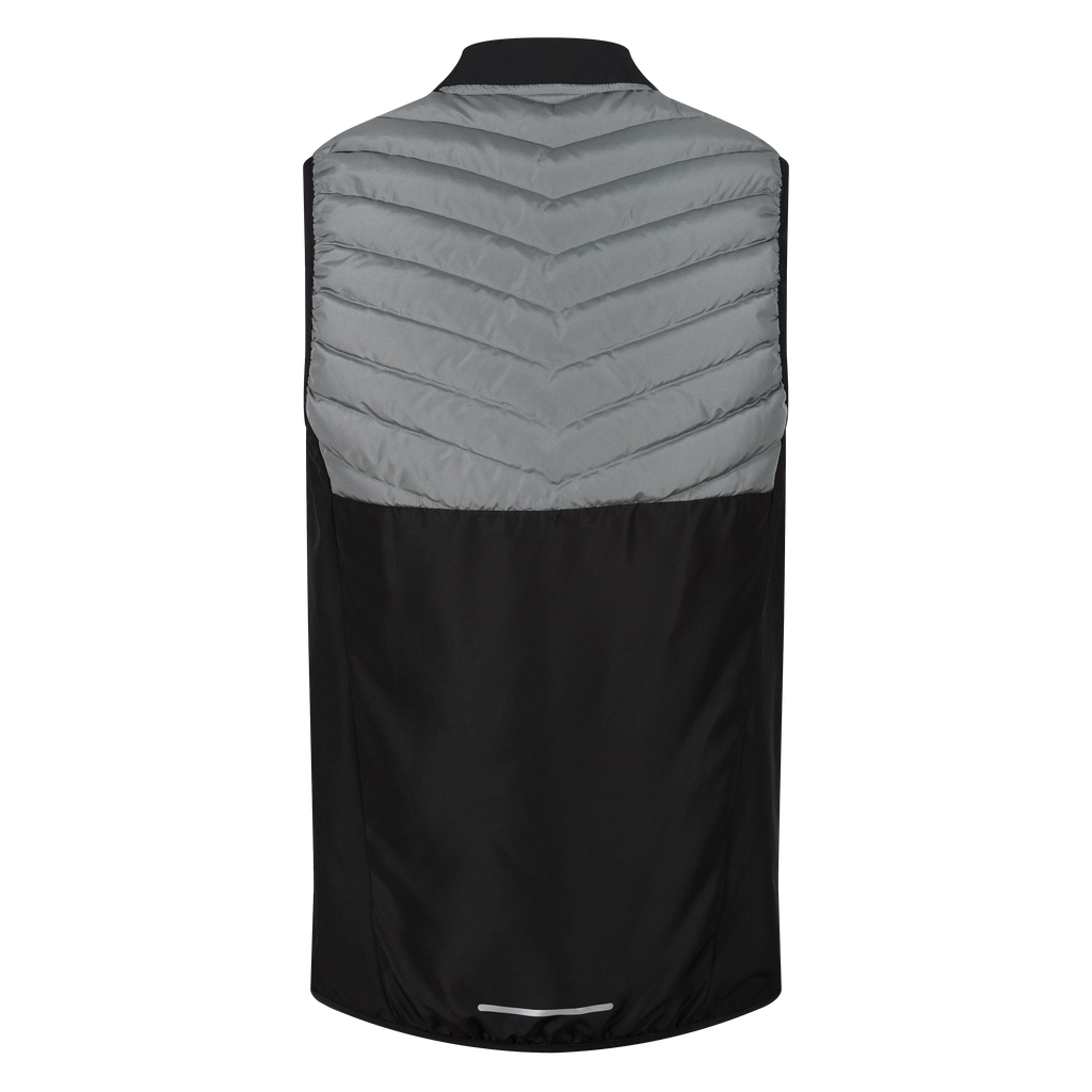 Padded gilet black / steel grey