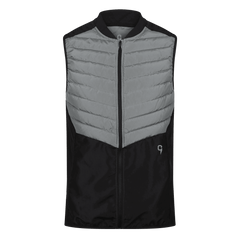 Padded gilet black / steel grey